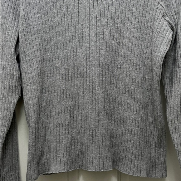Croft & Barrow Gray Ribbed Cotton Blend Turtle Neck Sweater - Size XL - Picture 13 of 13